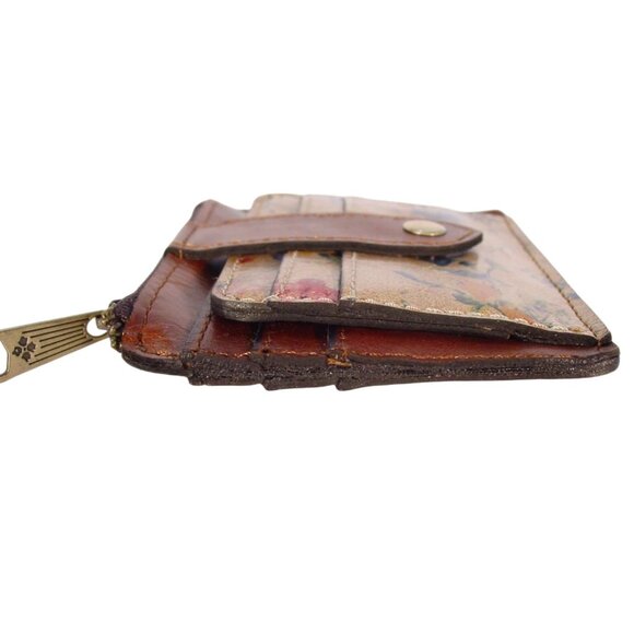 PATRICIA NASH Cassis Prairie Rose Leather Organizer Card Wallet - $49 - Picture 3 of 7